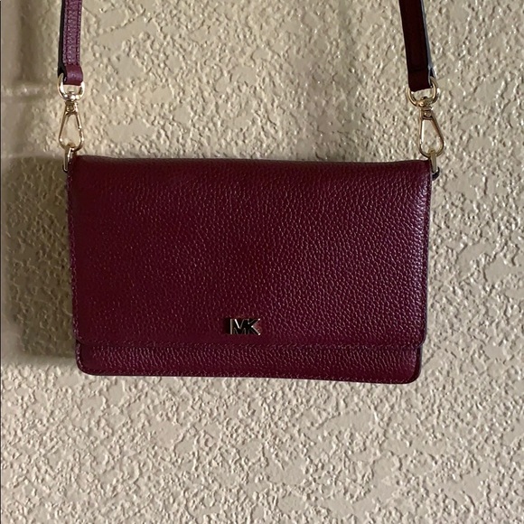 michael kors burgundy crossbody bag
